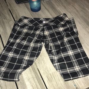 Lululemon plaid wunder under leggings